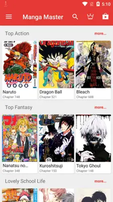 Manga Master android App screenshot 5